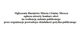 obrazek do Ogłoszenie Burmistrz...