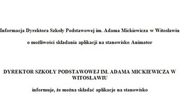 obrazek do Animator SP Witosław