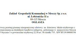 obrazek do OGŁASZA Pierwszy przetarg...