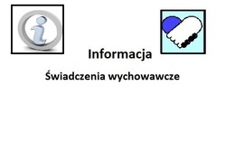 obrazek do Informacja - Świadczenia...