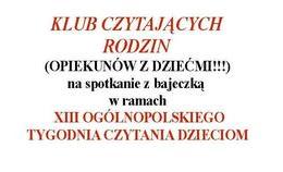 obrazek do Klub czytajacych rodzin