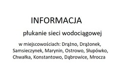obrazek do Informacja - płukanie...