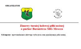 obrazek do Zimowy turniej halowej...