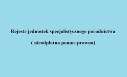 obrazek do Rejestr jednostek specjalistycznego...