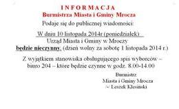 obrazek do W dniu 10.11.2014 UMiG...