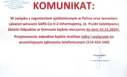 obrazek do PSZOK nieczynny do dnia...