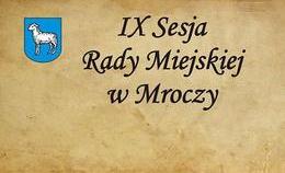 obrazek do IX Sesja Rady Miejskiej...